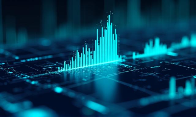 Data visualization dashboard showing growth trends