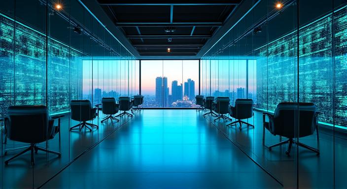 Modern high-tech workspace in Singapore