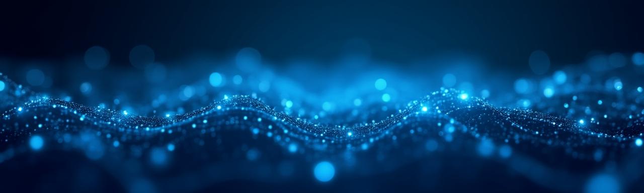Abstract visualization of secure data flowing through an AI network